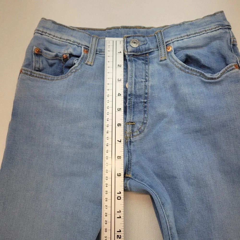 Levi's 501 Jeans Kids 14 Reg 27x29 Blue Straight Leg Button Fly Denim